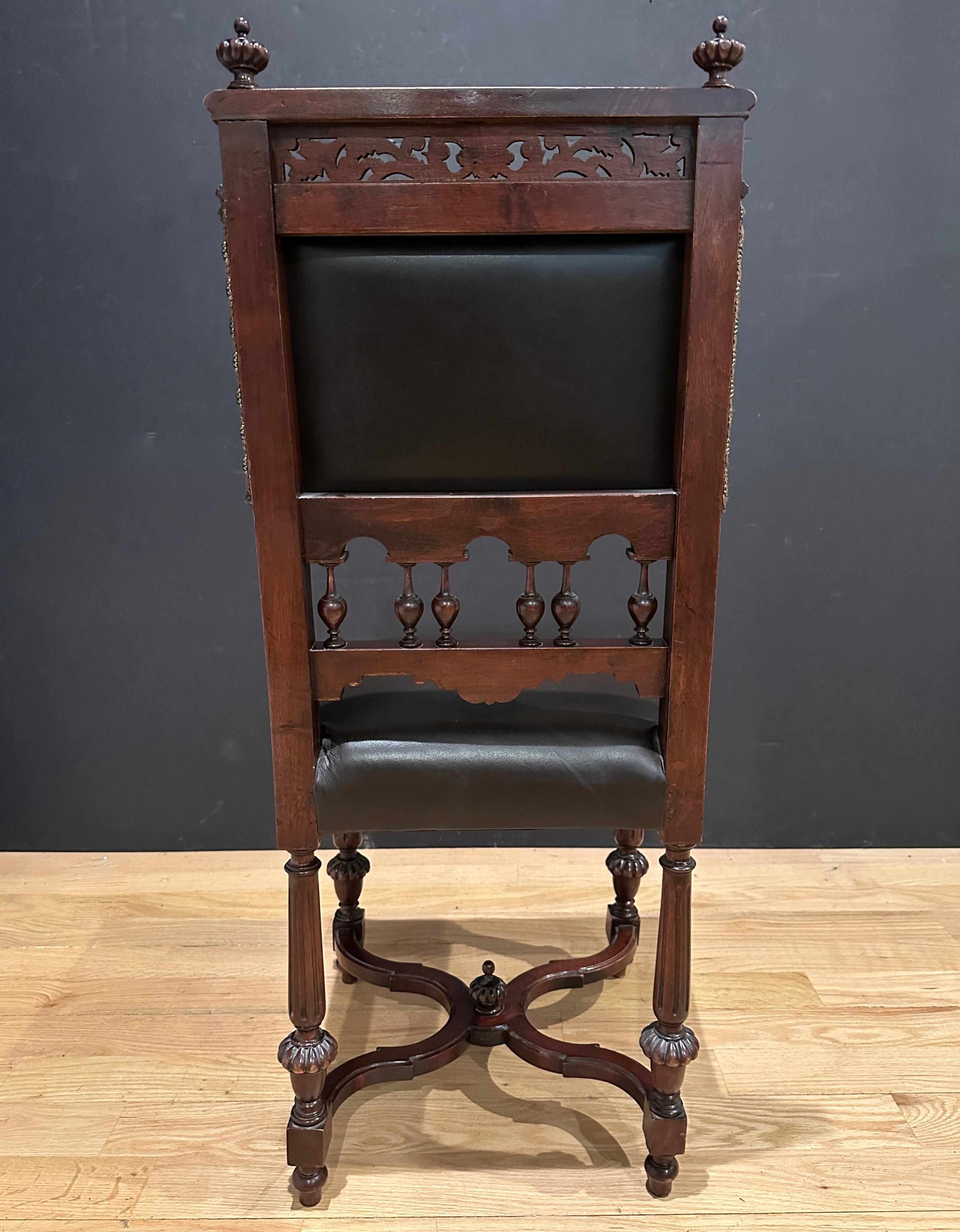 Pair Of French Carved Side Chairs For Sale 1
