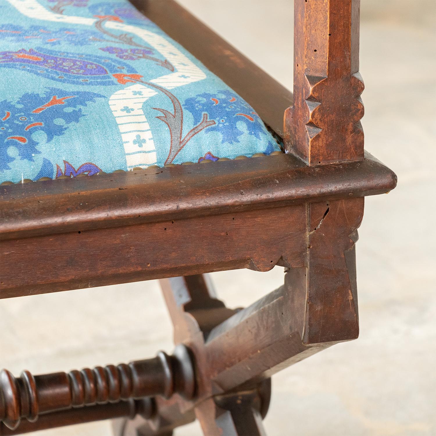 Pair of French Carved Wood Stools For Sale 6