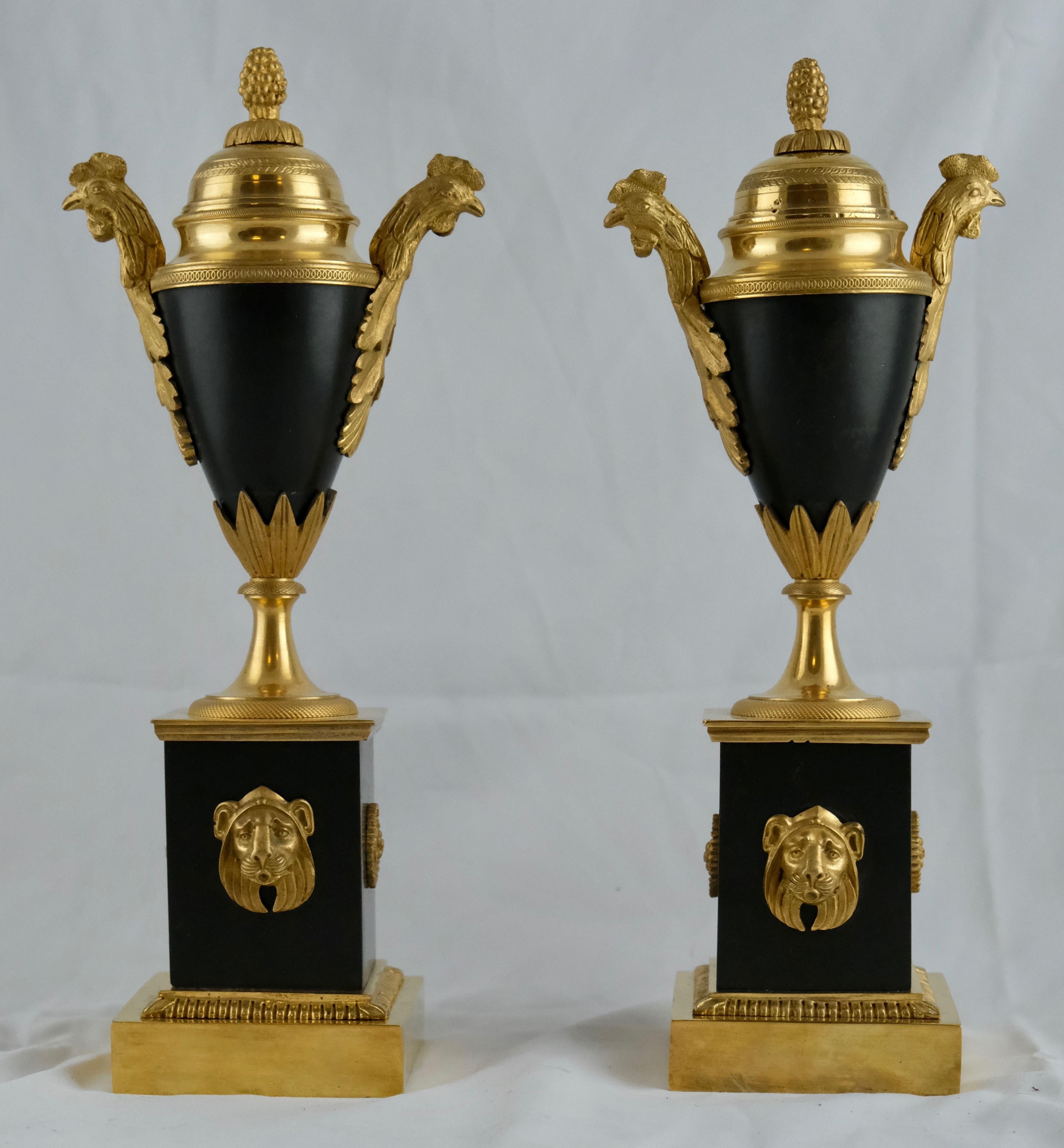 Pair of French Casolettes Made circa 1810 6