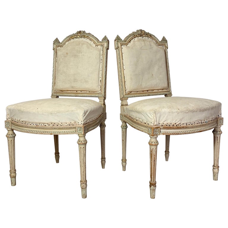 Pair of French Chairs, Late 19th Century at 1stDibs