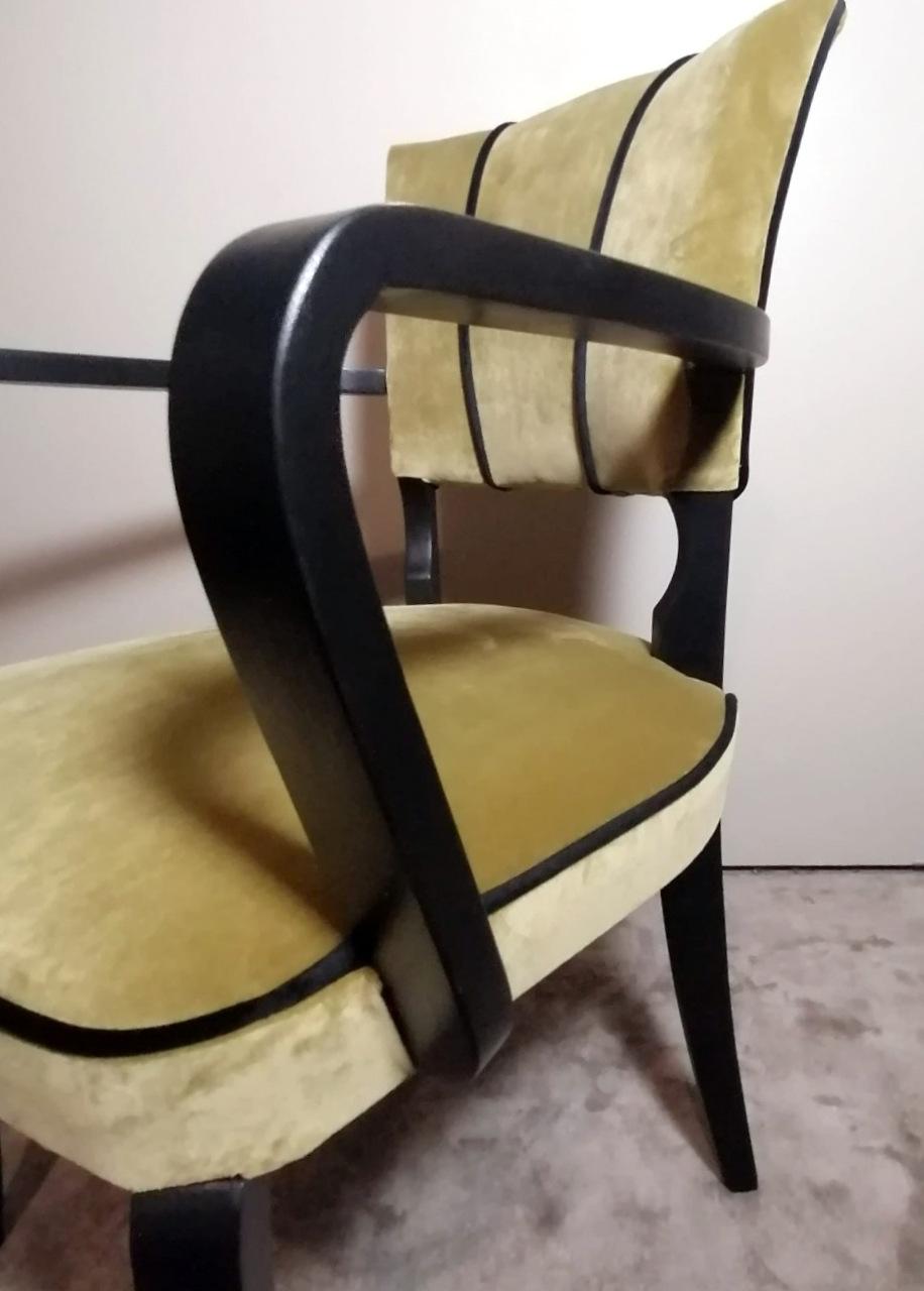 Paar französische Stühle, Modell „Bridge“ im Angebot 8