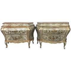 Pair of French Chinoiserie Painted Chests