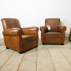 Pair of French Club Chairs