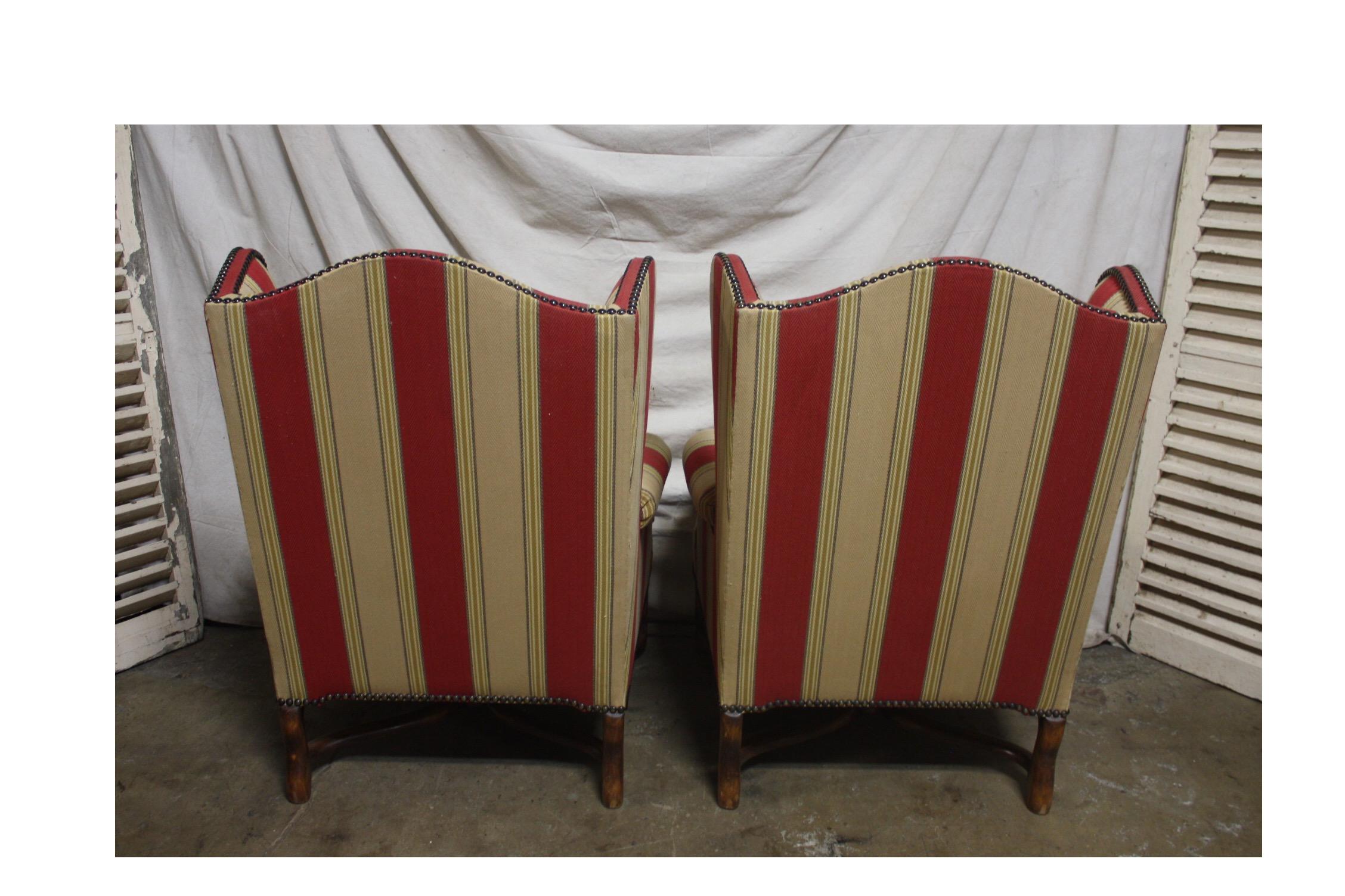 Louis XIV Pair of French Club Chairs For Sale
