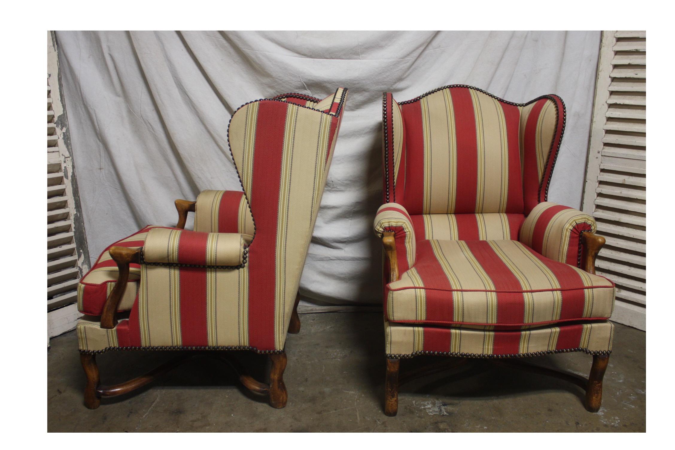 Pair of French Club Chairs In Good Condition For Sale In Stockbridge, GA
