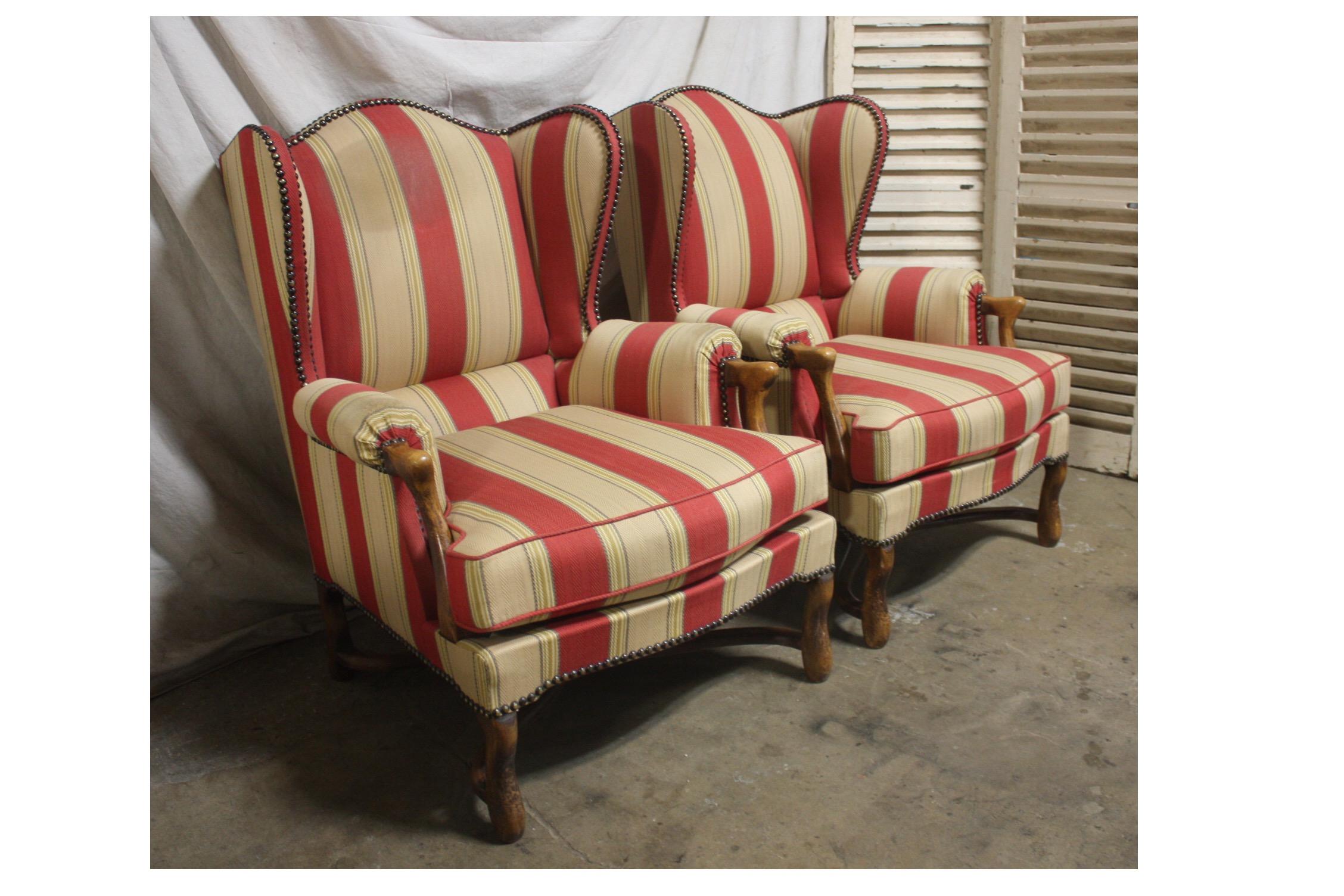20th Century Pair of French Club Chairs For Sale