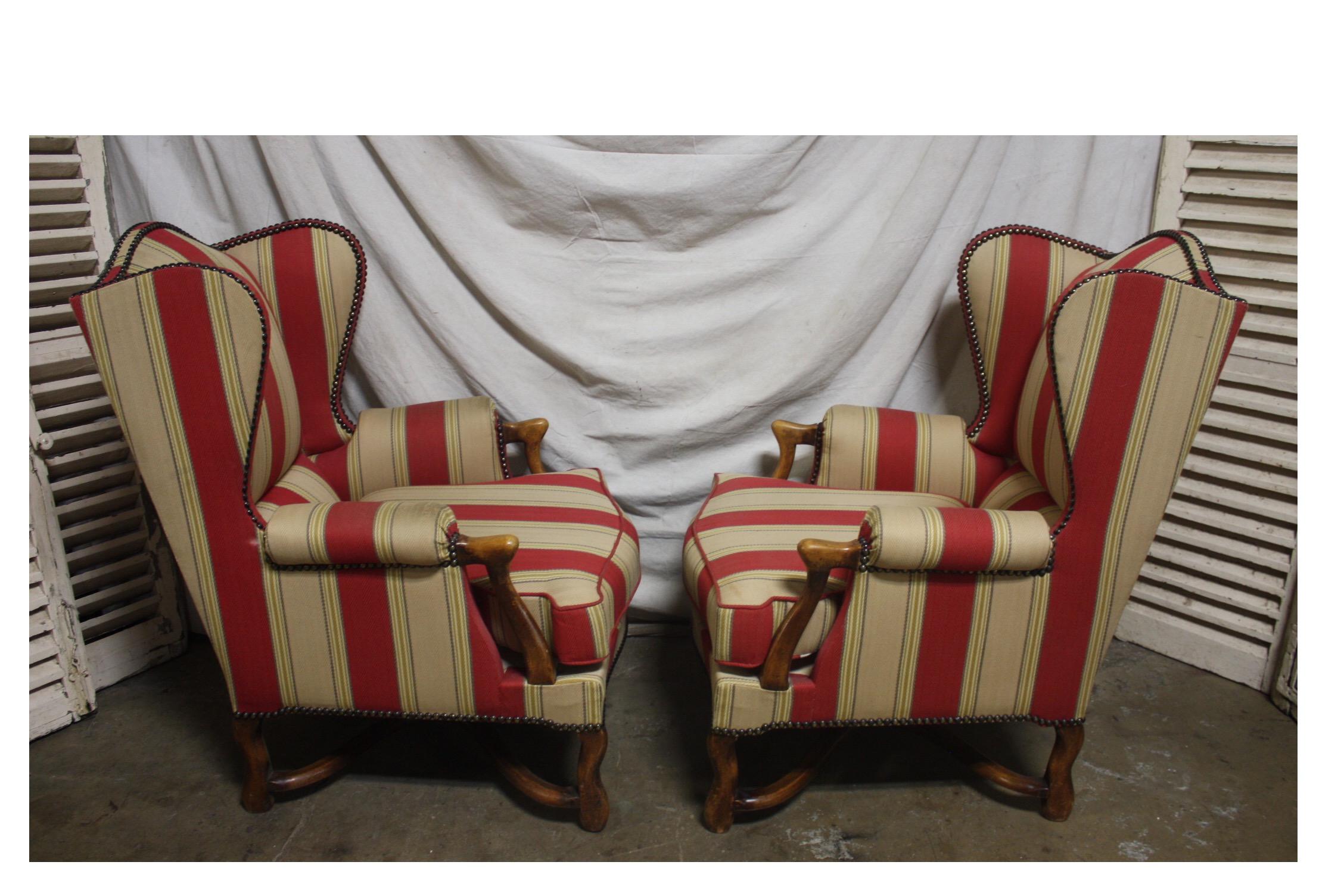 Pair of French Club Chairs For Sale 2
