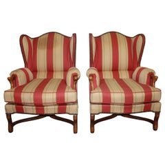 Antique Pair of French Club Chairs