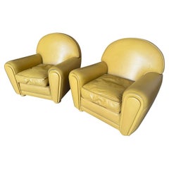 Pair Of French Club Chairs