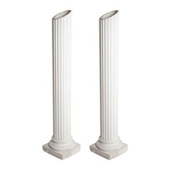 Paire de plafonniers français à colonnes
