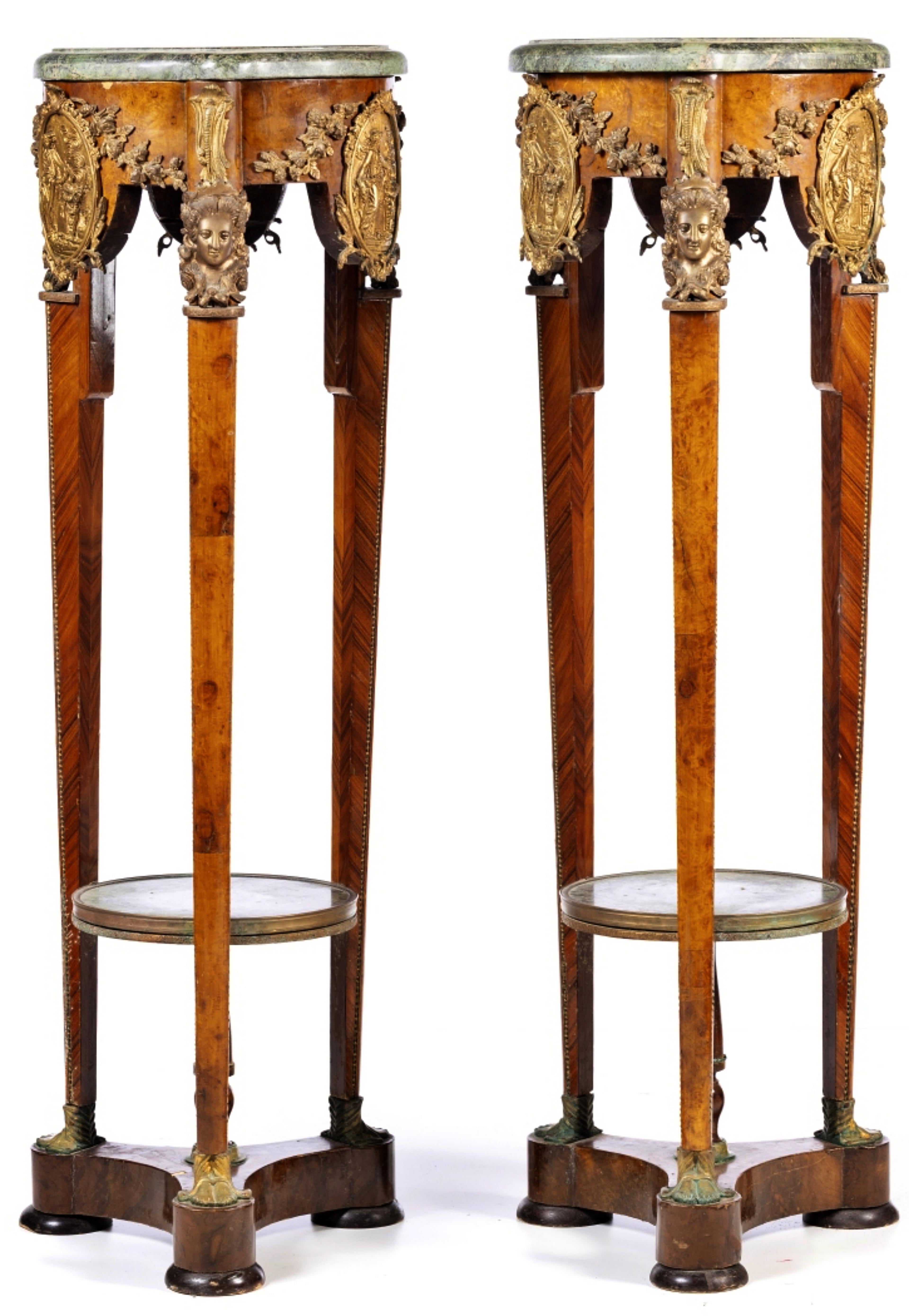 XIX secolo COPPIA DI COLONNE FRANCESI IMPERO Napoleone III Secolo XIX in vendita