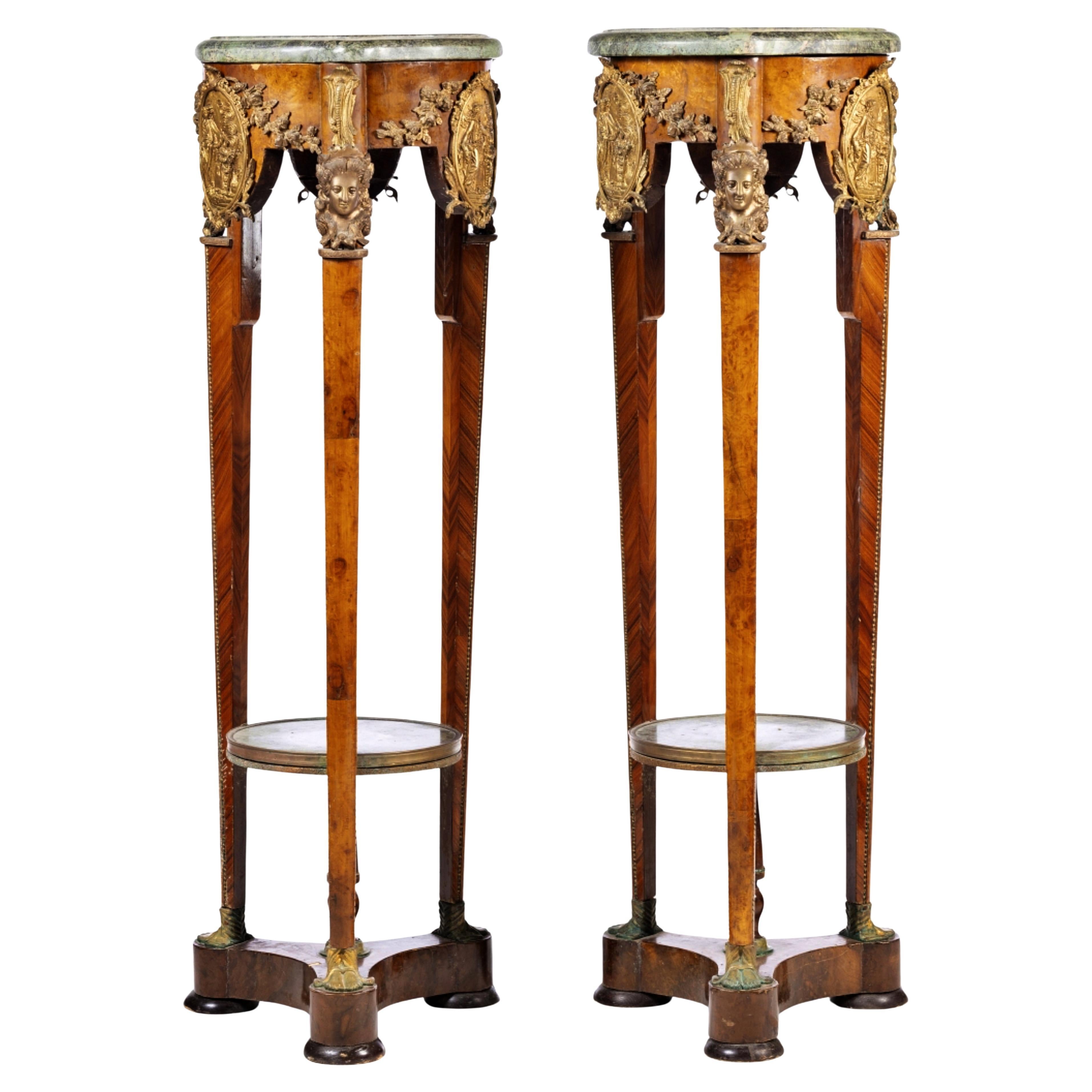 COPPIA DI COLONNE FRANCESI IMPERO Napoleone III Secolo XIX