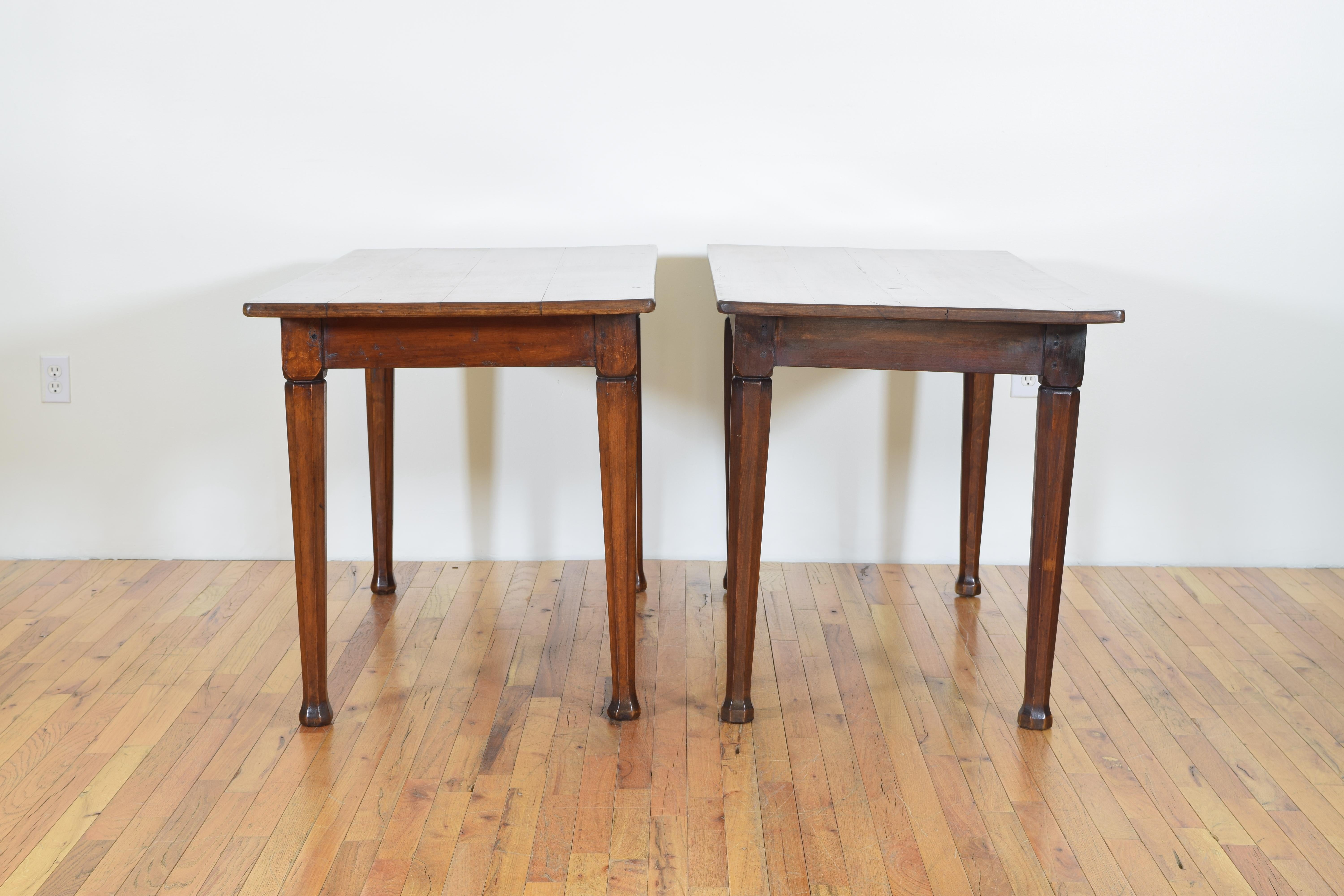 Pair of French Console/Centre Tables with Tapering Octagonal Legs, 19th Century 2