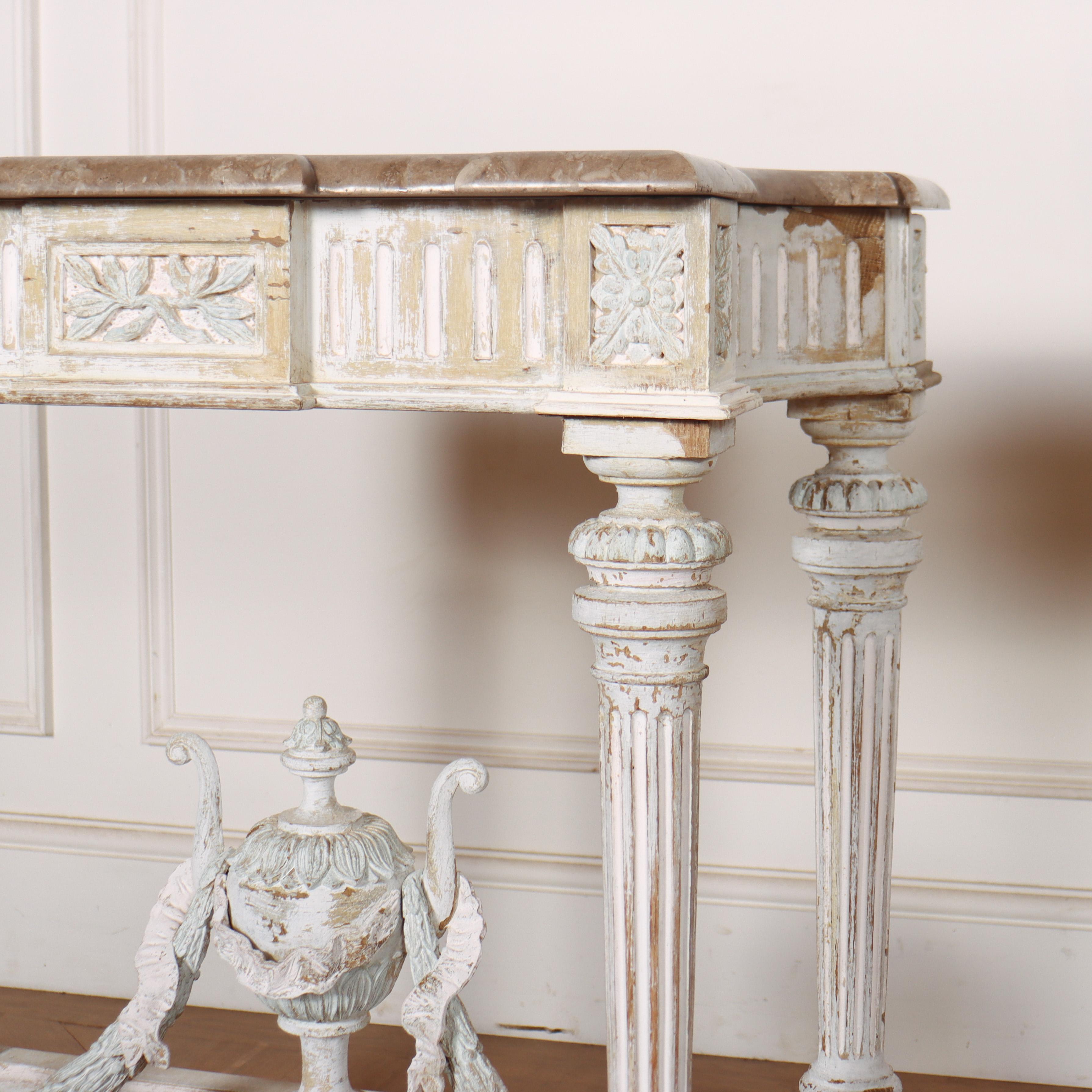 Pair of French Console Tables In Good Condition For Sale In Leamington Spa, Warwickshire