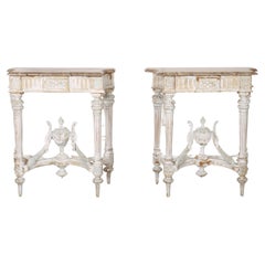 Antique Pair of French Console Tables