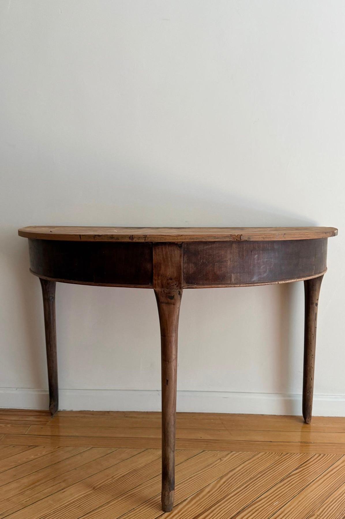 Wood Pair of French Consoles For Sale