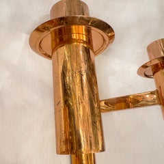 Pair of French Copper Sconces