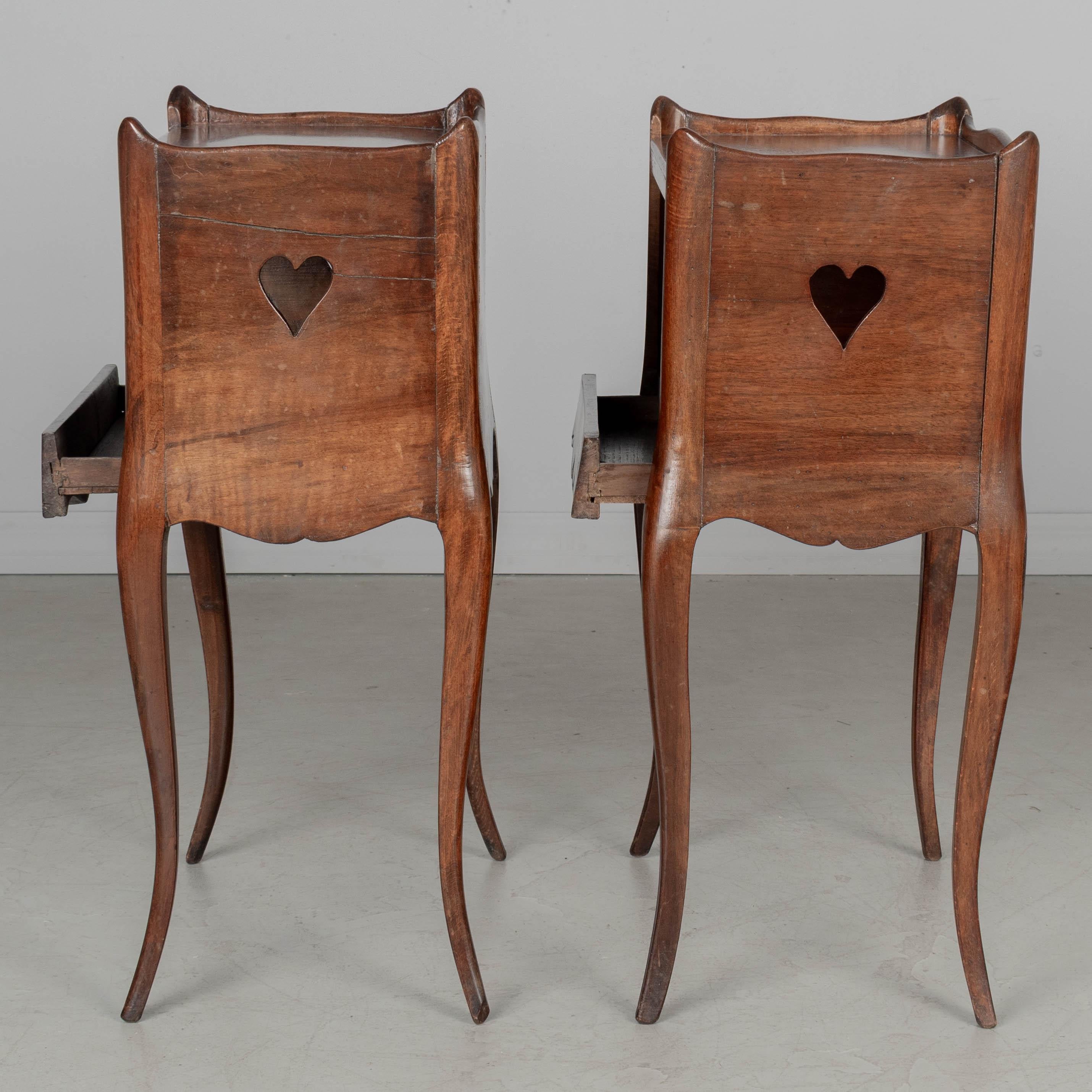Pair of French Country Louis XV Style Nightstands For Sale 2
