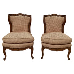Pair Of French Country Slipper Chairs
