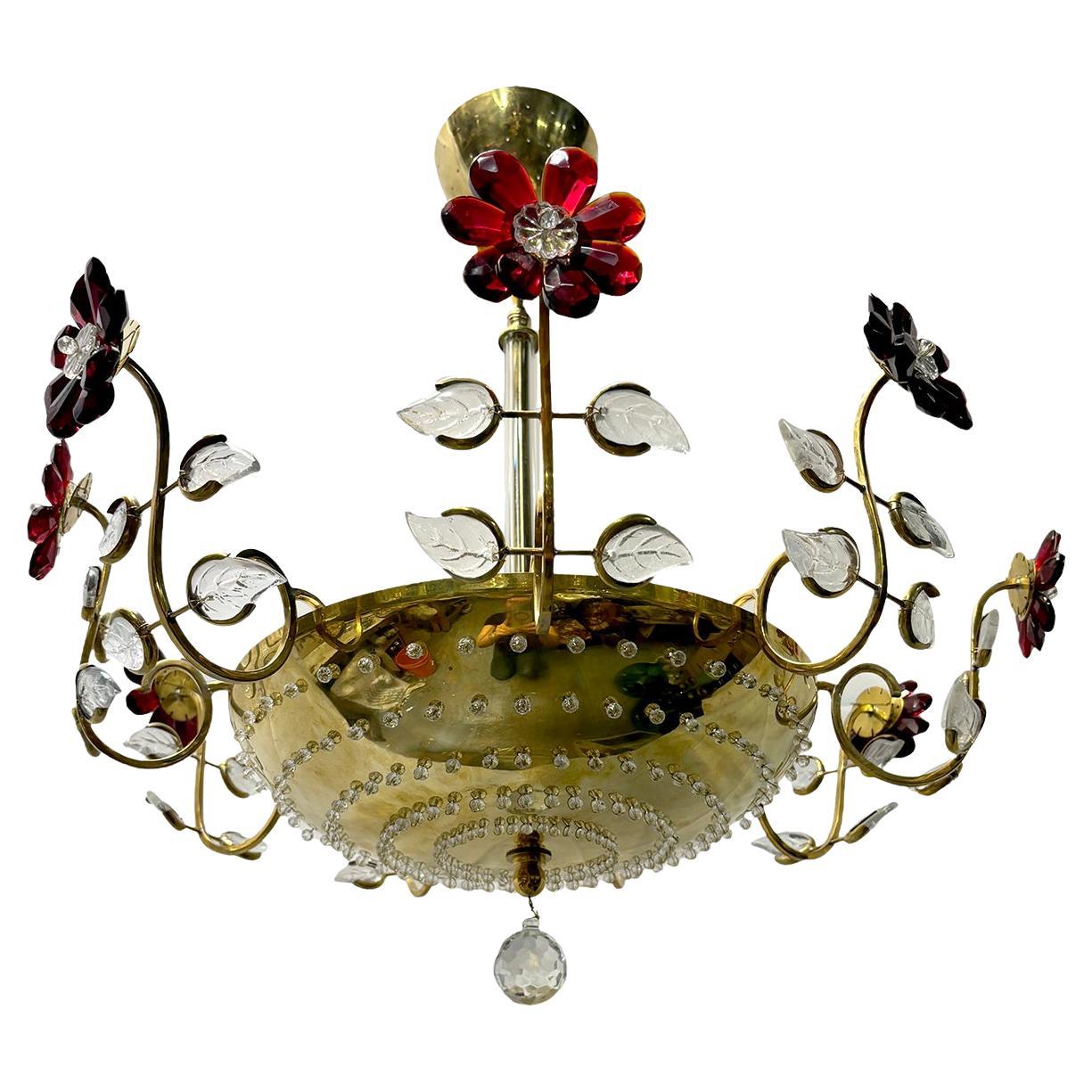 Coppia di lampadari francesi in cristallo, venduti singolarmente