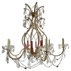 Pair of French Crystal Chandeliers, Sold Individually