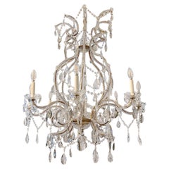 Pair of French Crystal Chandeliers, Sold Individually