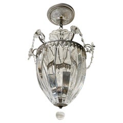 Pair of French Crystal Lanterns, Sold Individually