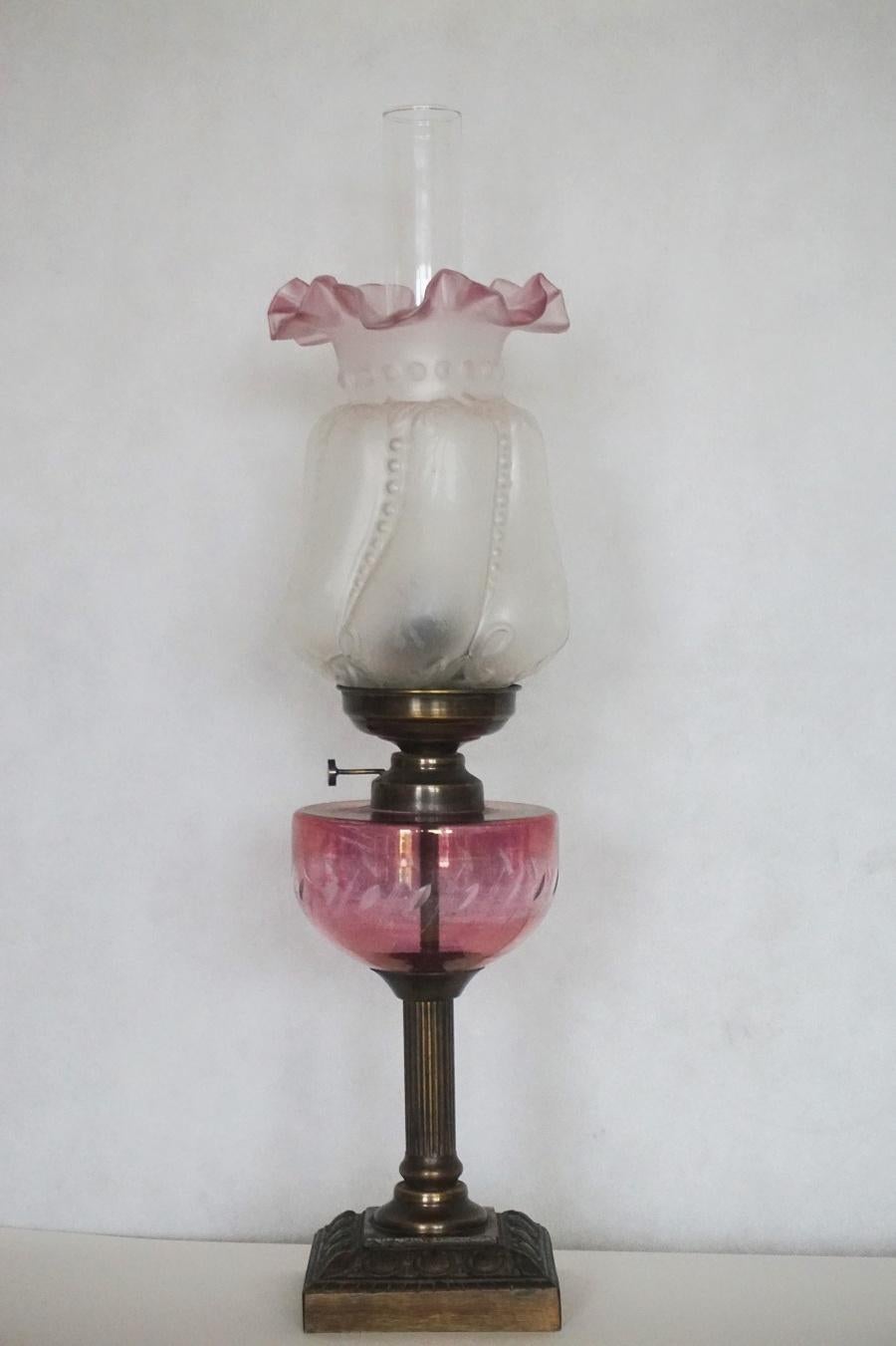 oil lamps with shades