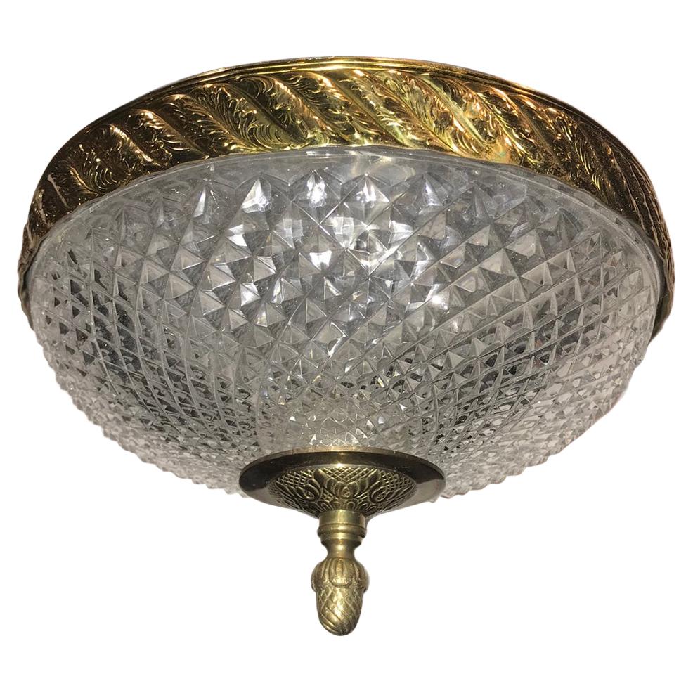Pair of Ribbed Silver Mercury Glass Light Fixtures at 1stDibs