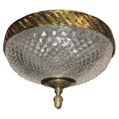 Pair of French Cut Glass Light Fixtures, Sold Individually