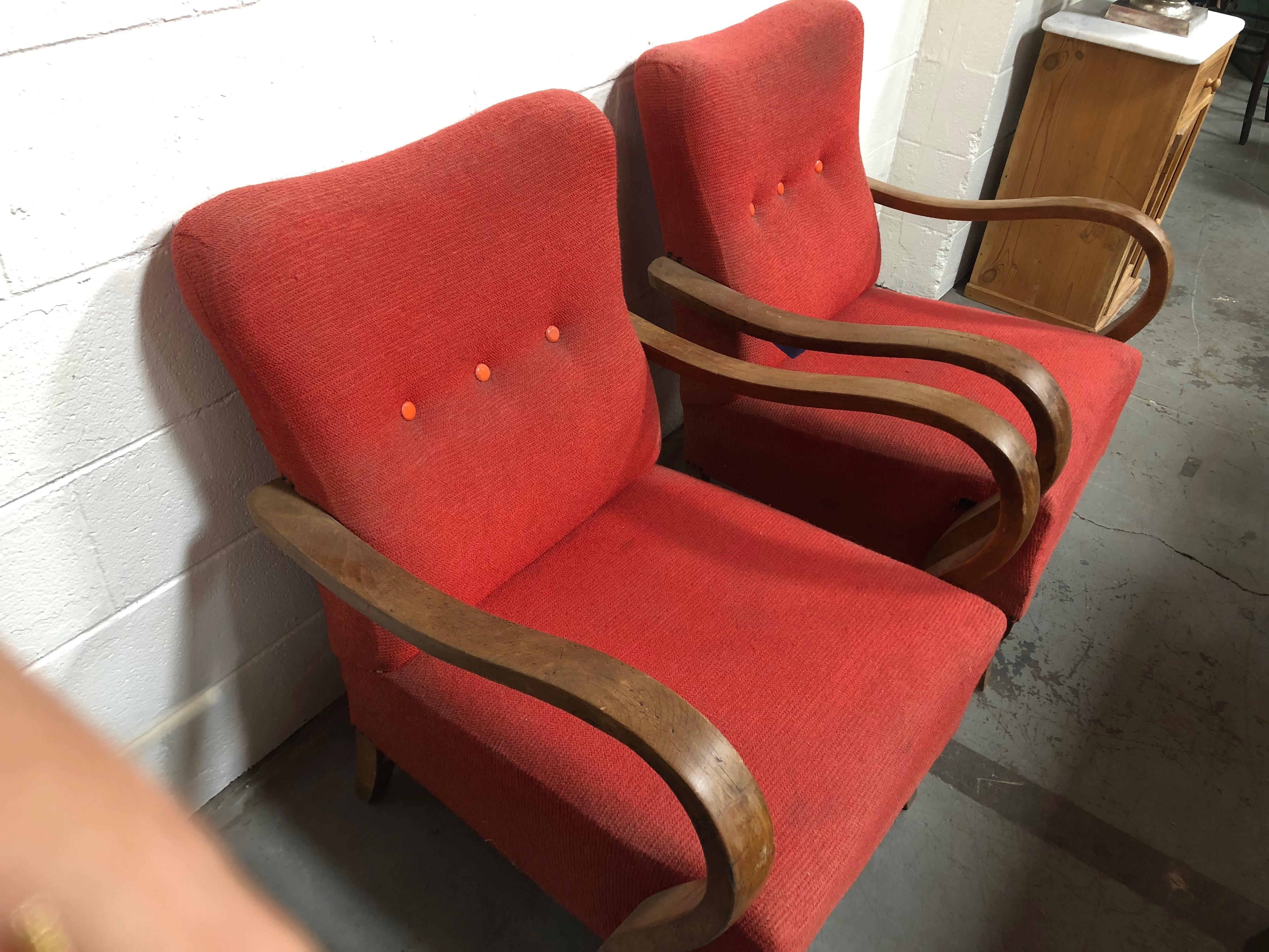 Pair of French Deco Chairs In Good Condition In Los Angeles, CA