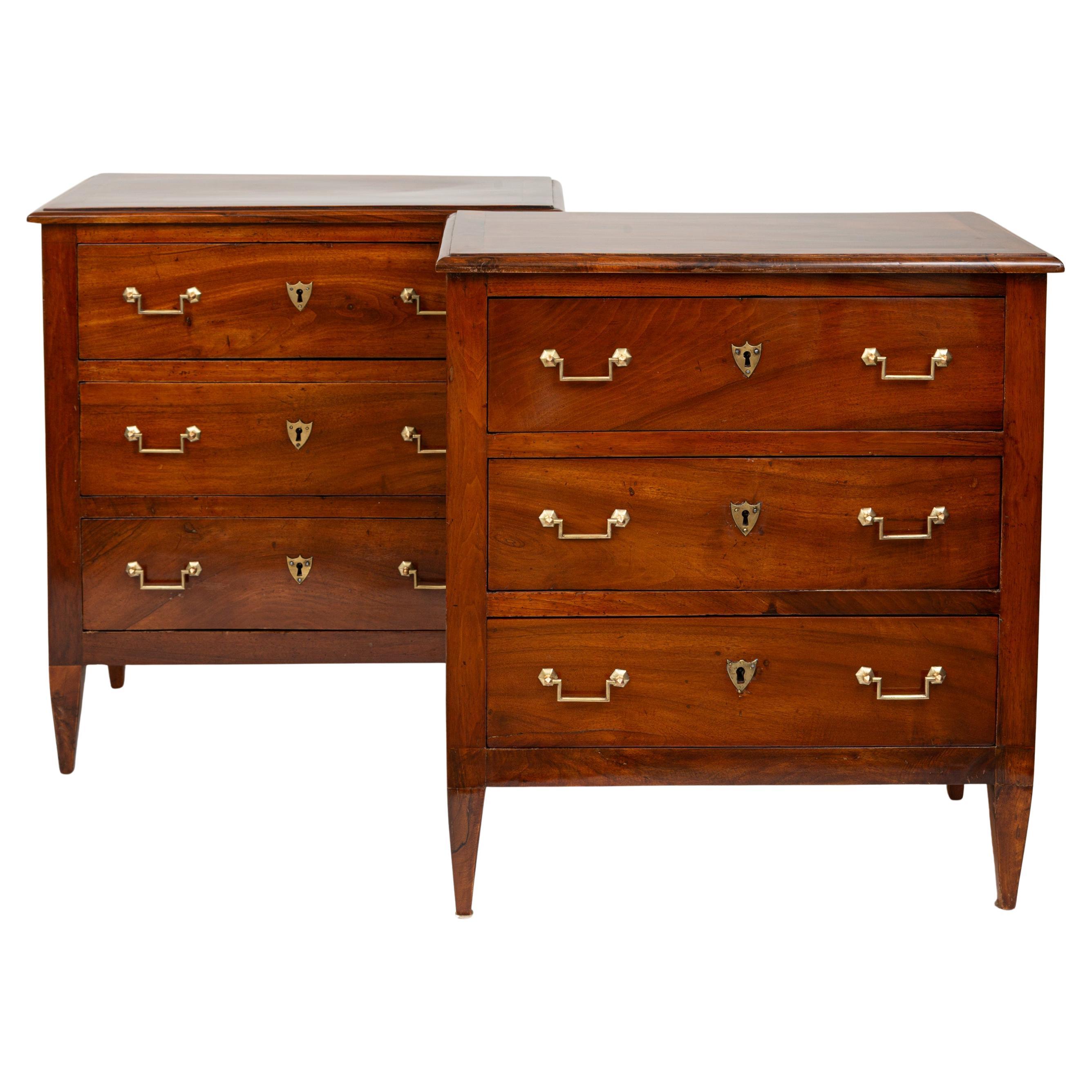 Pair of French Directoire Chest Of Drawers For Sale