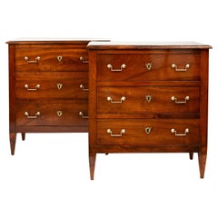 Pareja de cajoneras / mesas auxiliares francesas del Directoire