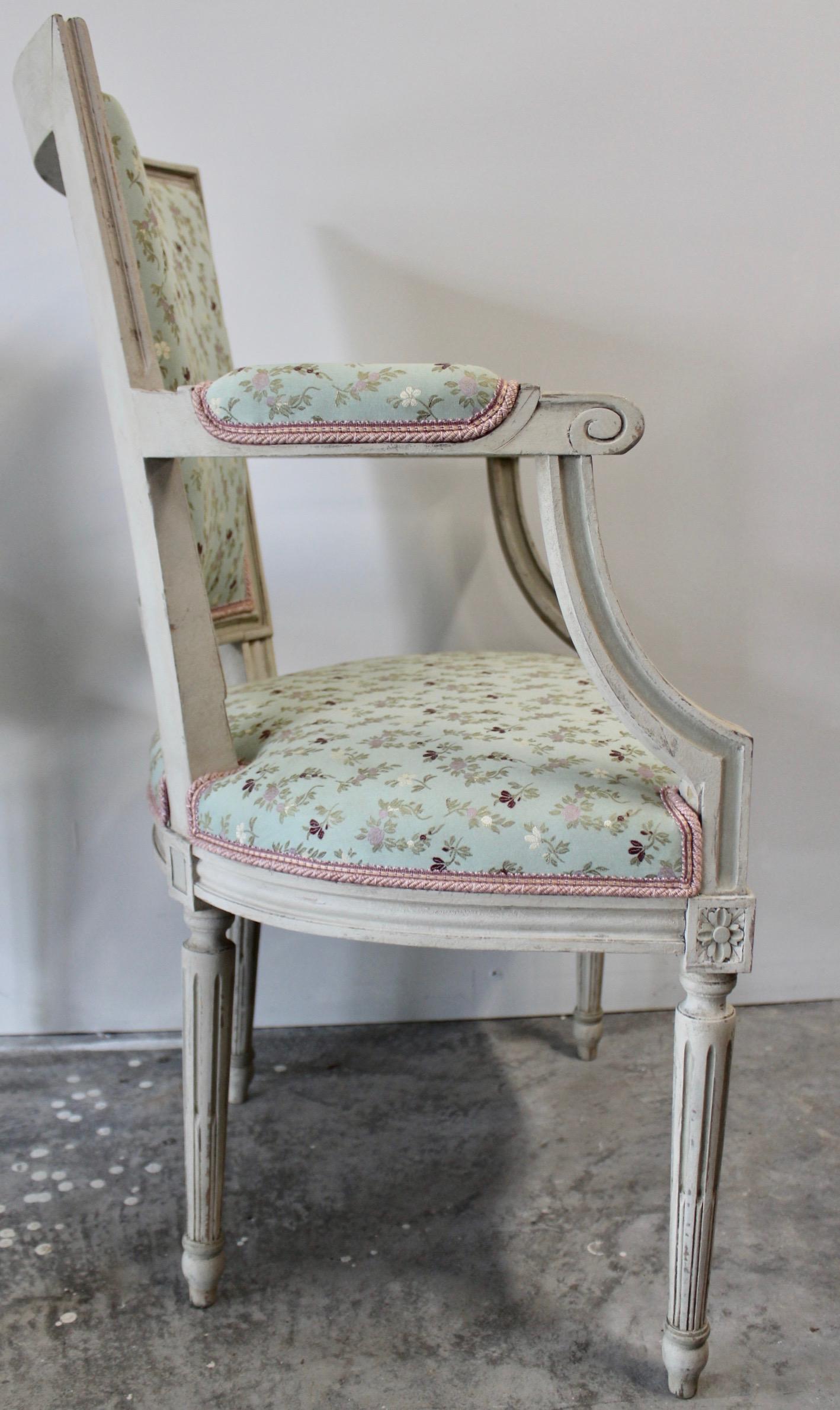 19th Century Pair of French Directoire St. Armchairs For Sale
