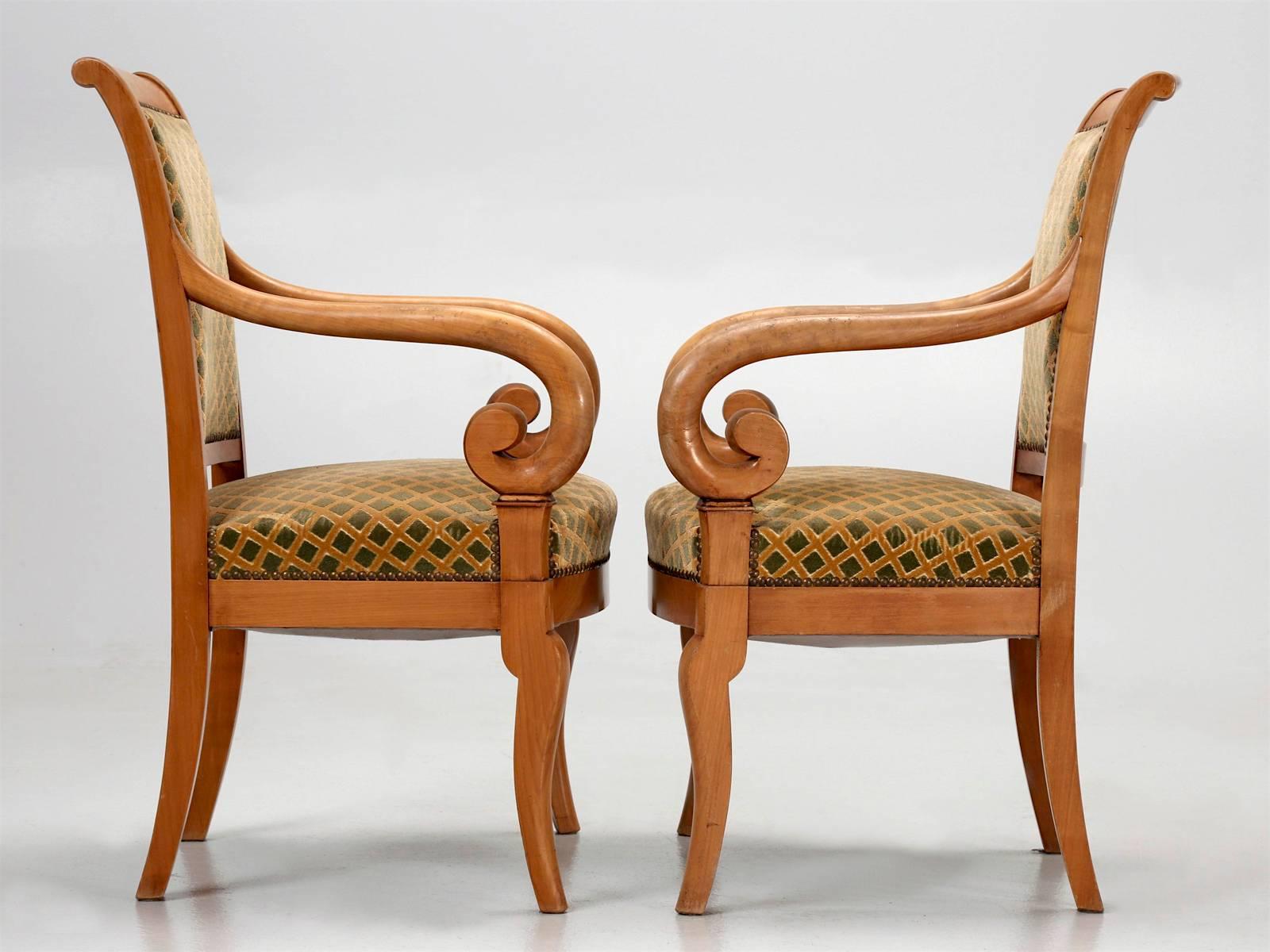 Pair of French Directoire Style Armchairs 5