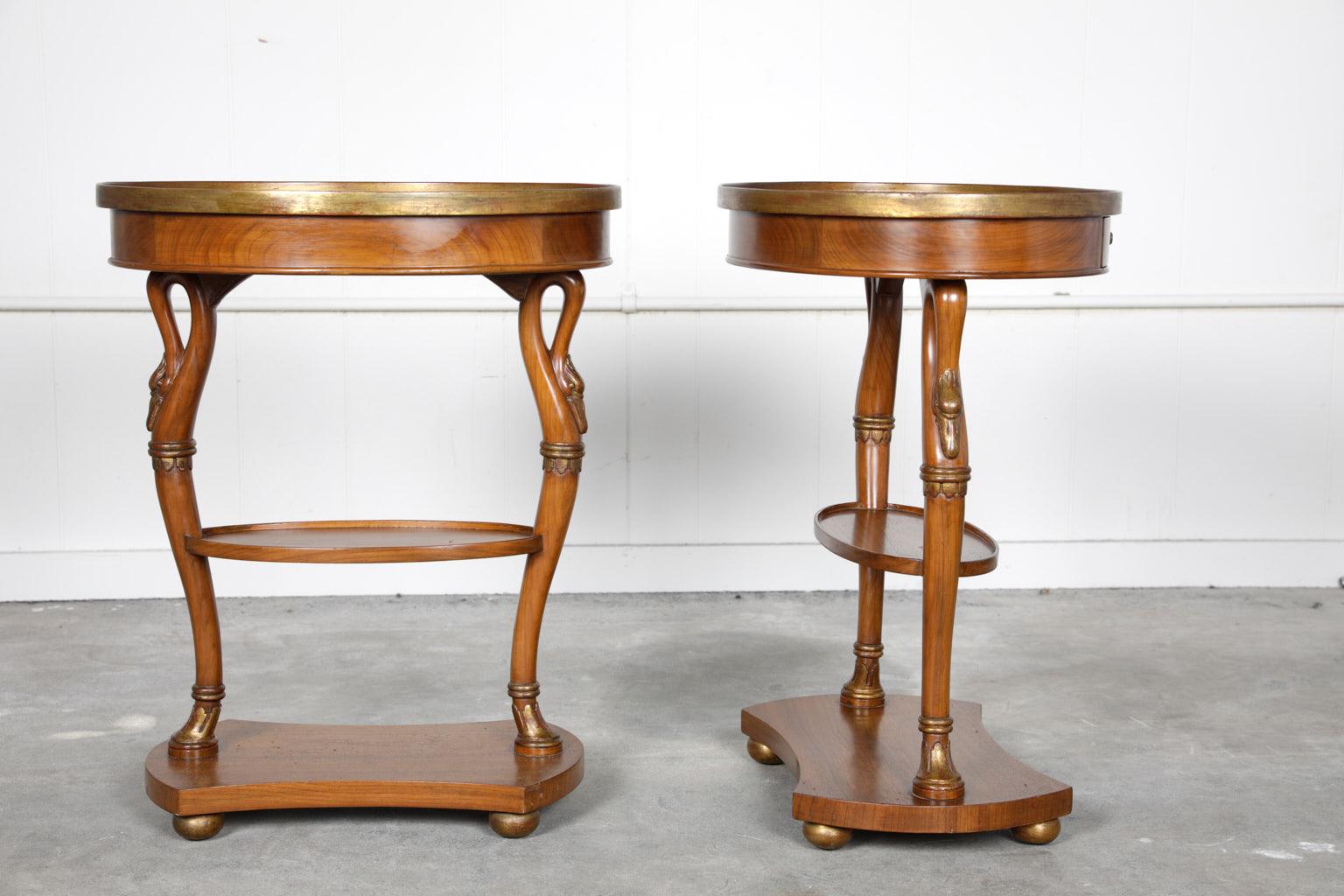 Directoire Pair of French Directore Style Side Tables
