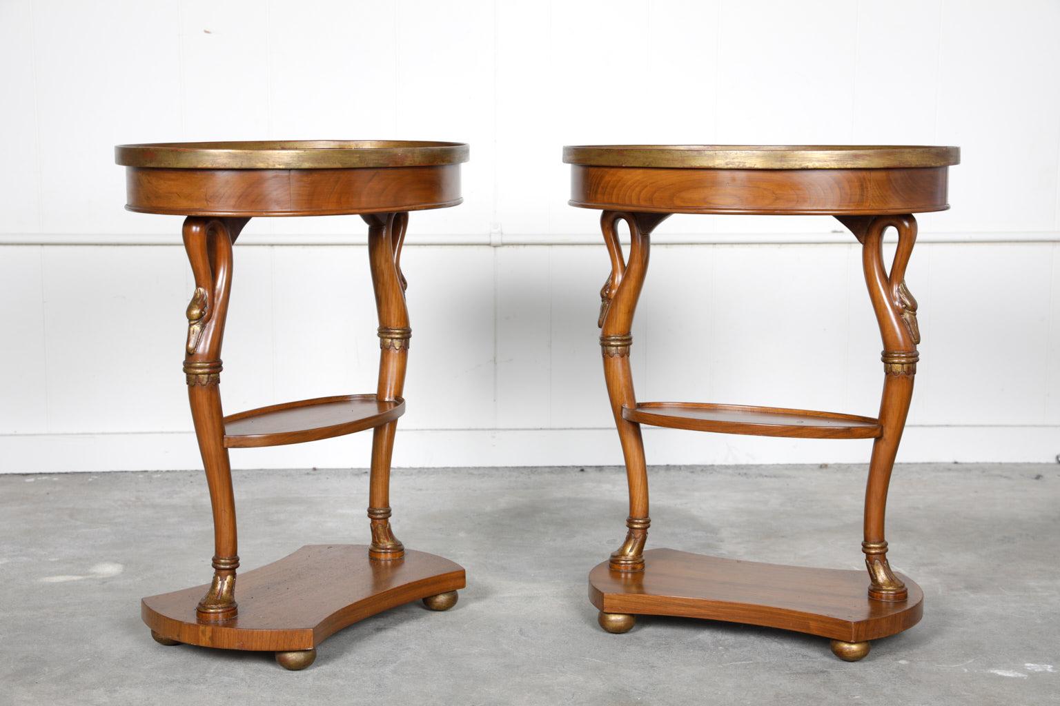 Pair of French Directore Style Side Tables In Good Condition In Atlanta, GA