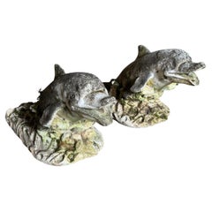 Pair Of French Dolphin Fragment Ornaments