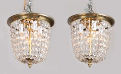 Pair of French Early 20th Century Louis XVI Plafonniers