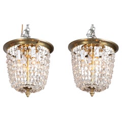 Pair of French Early 20th Century Louis XVI Plafonniers