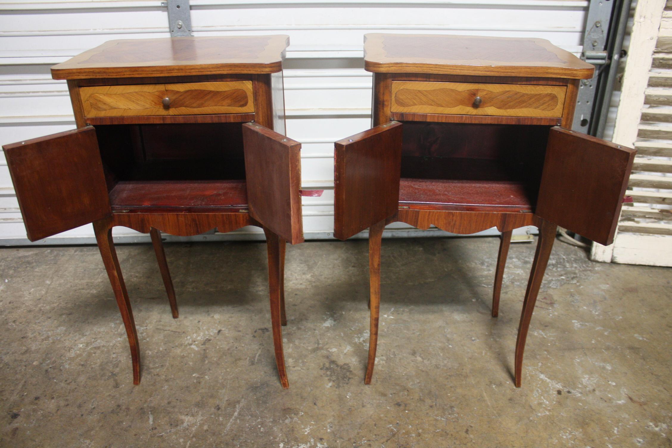 Pair of French Early 20th Century Night Stands For Sale 7