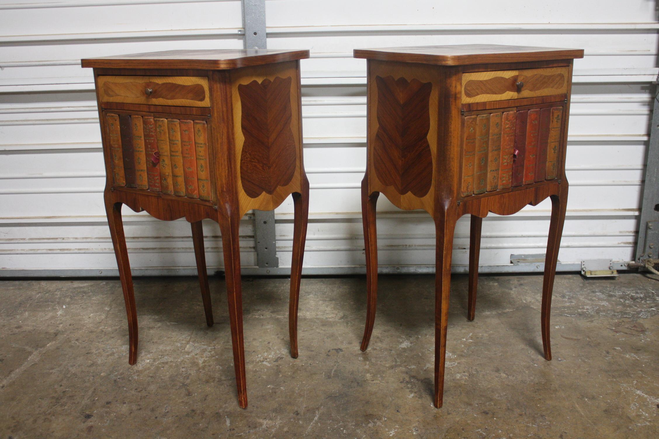 Pair of French Early 20th Century Night Stands For Sale 1