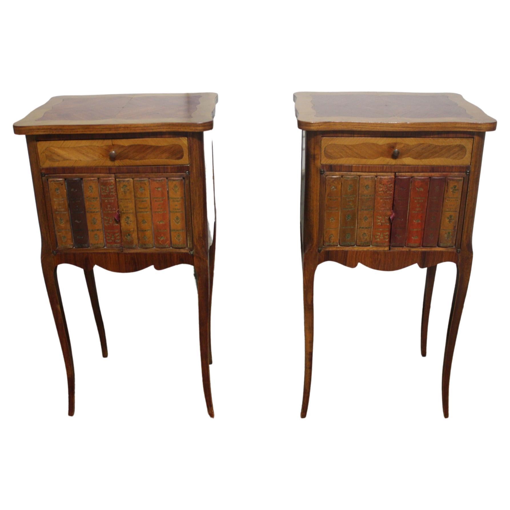 Pair of French Early 20th Century Night Stands For Sale