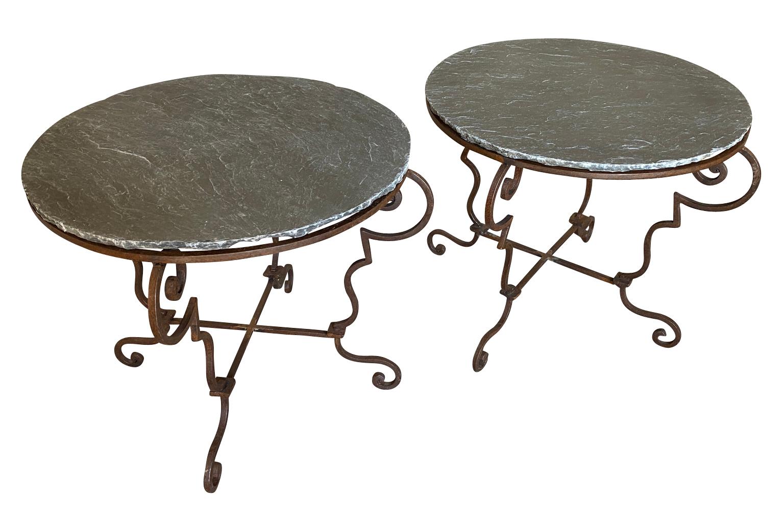 Pair of French Early 20th Century Side Tables In Good Condition In Atlanta, GA