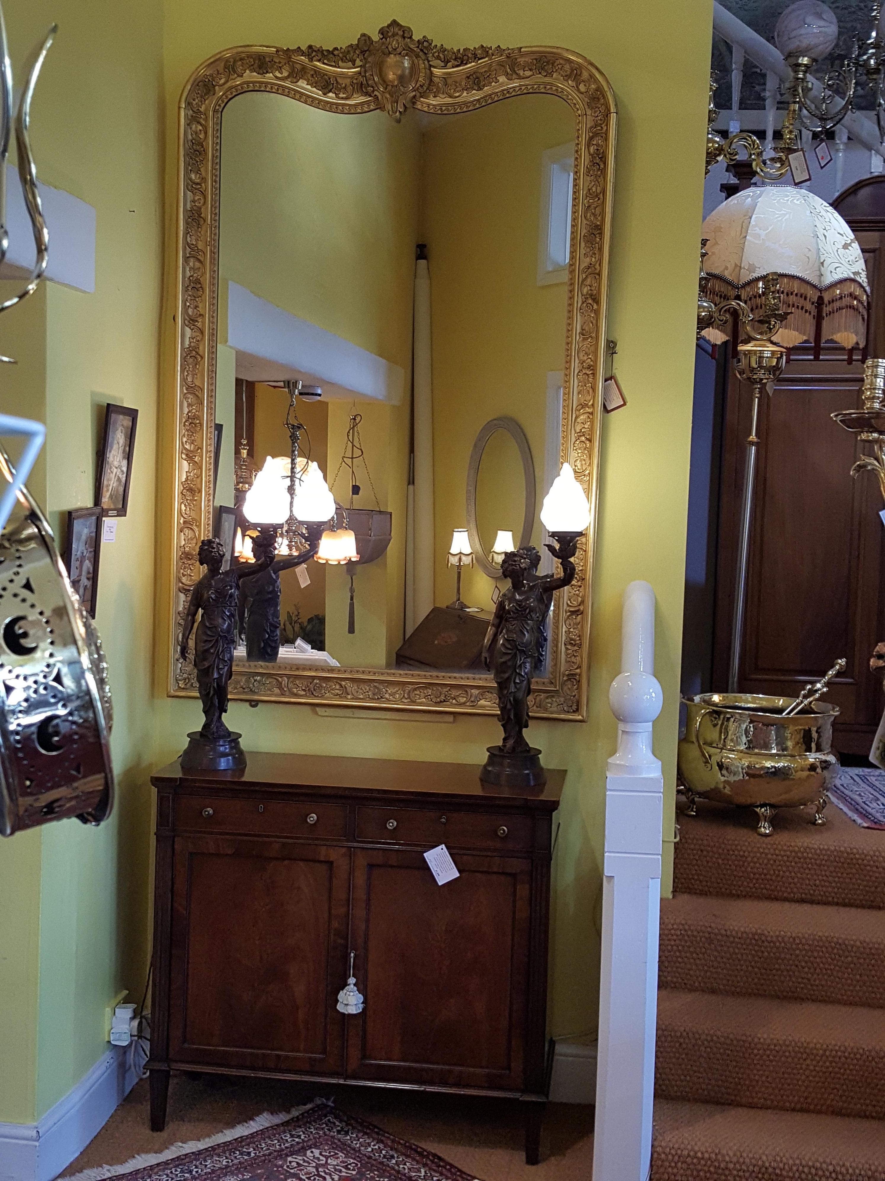 Pair of French Early 20th Century Bronze Figural Lights For Sale 6