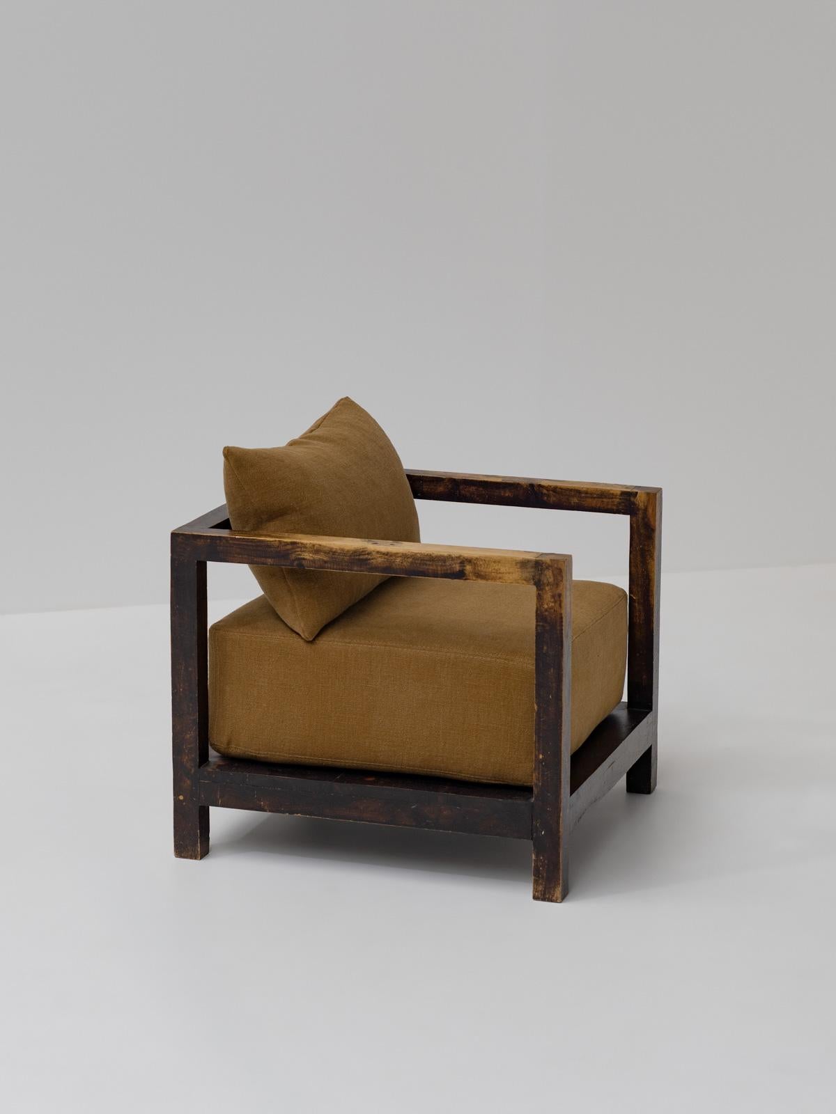 Pareja de butacas francesas, ca. 1950 Madera
