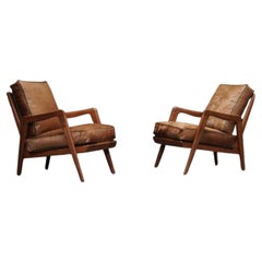 Retro Pair of French Easy Chairs
