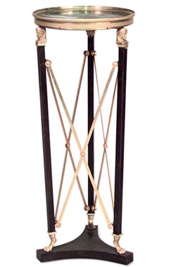 Pair of French Empire Bronze Pedestals