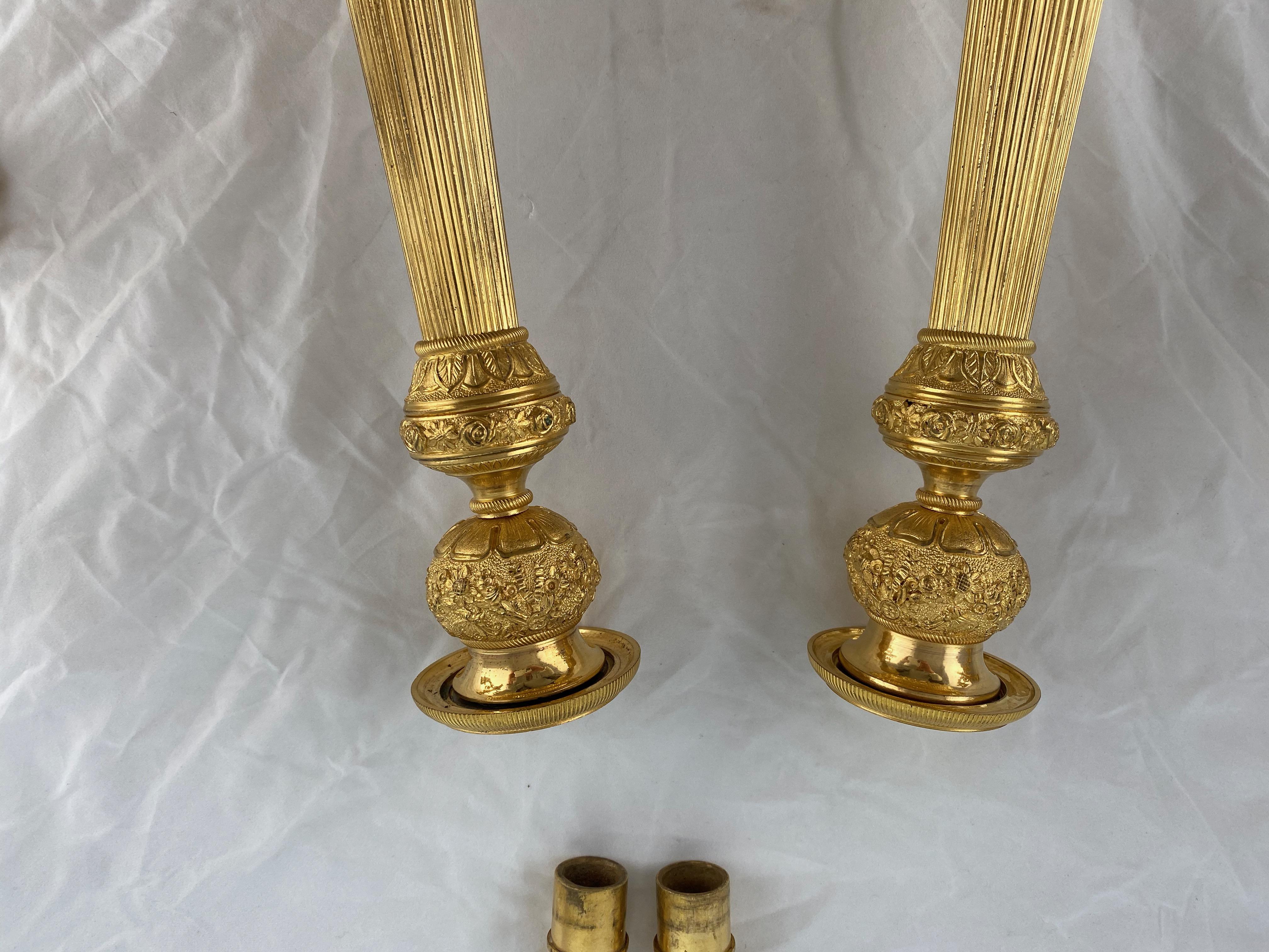 Pair of French Empire Candelabra, 1820 6