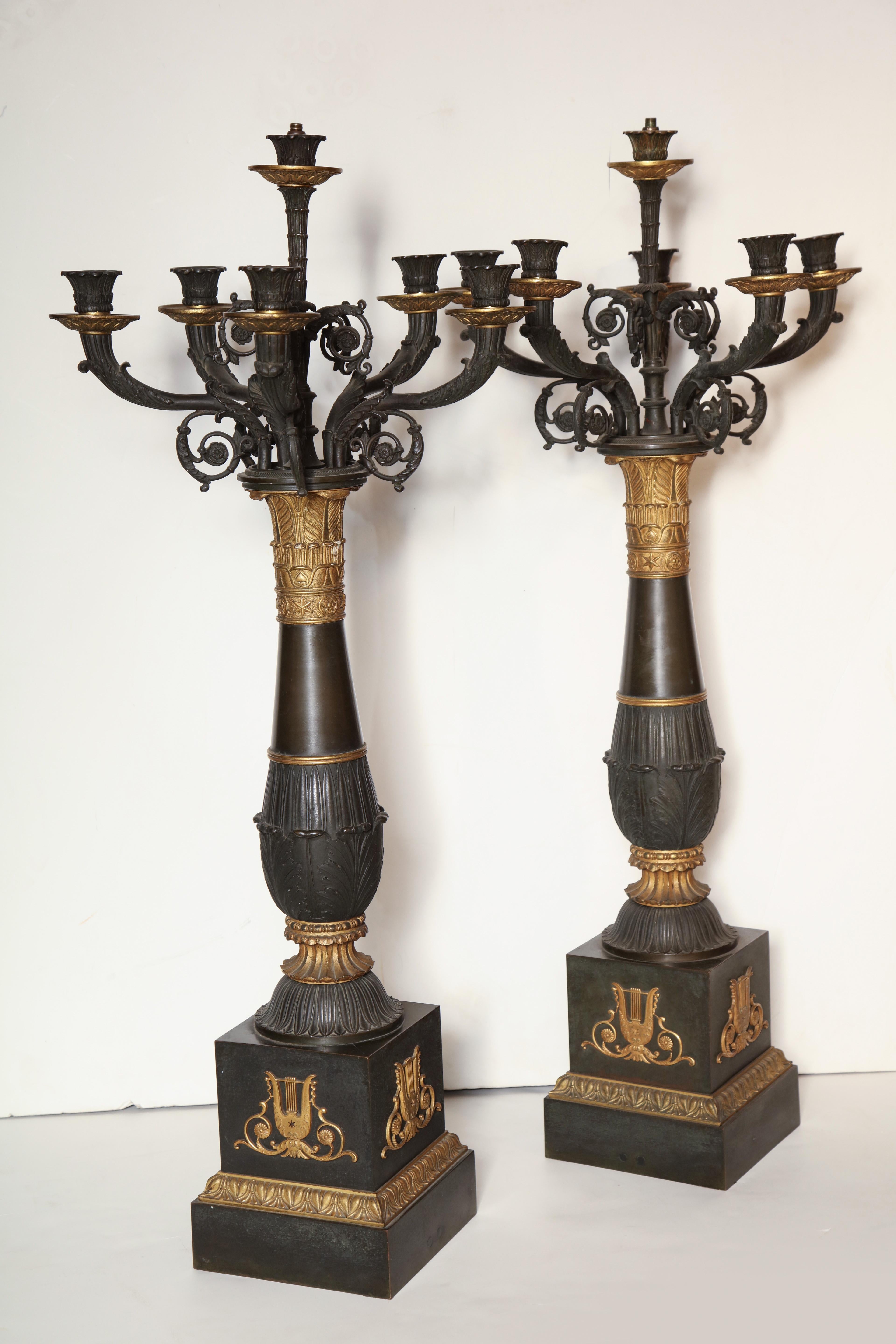Pair of French Empire Candelabra 2